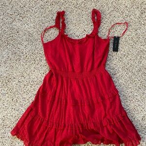 City Studio Red Ruffle red Dress